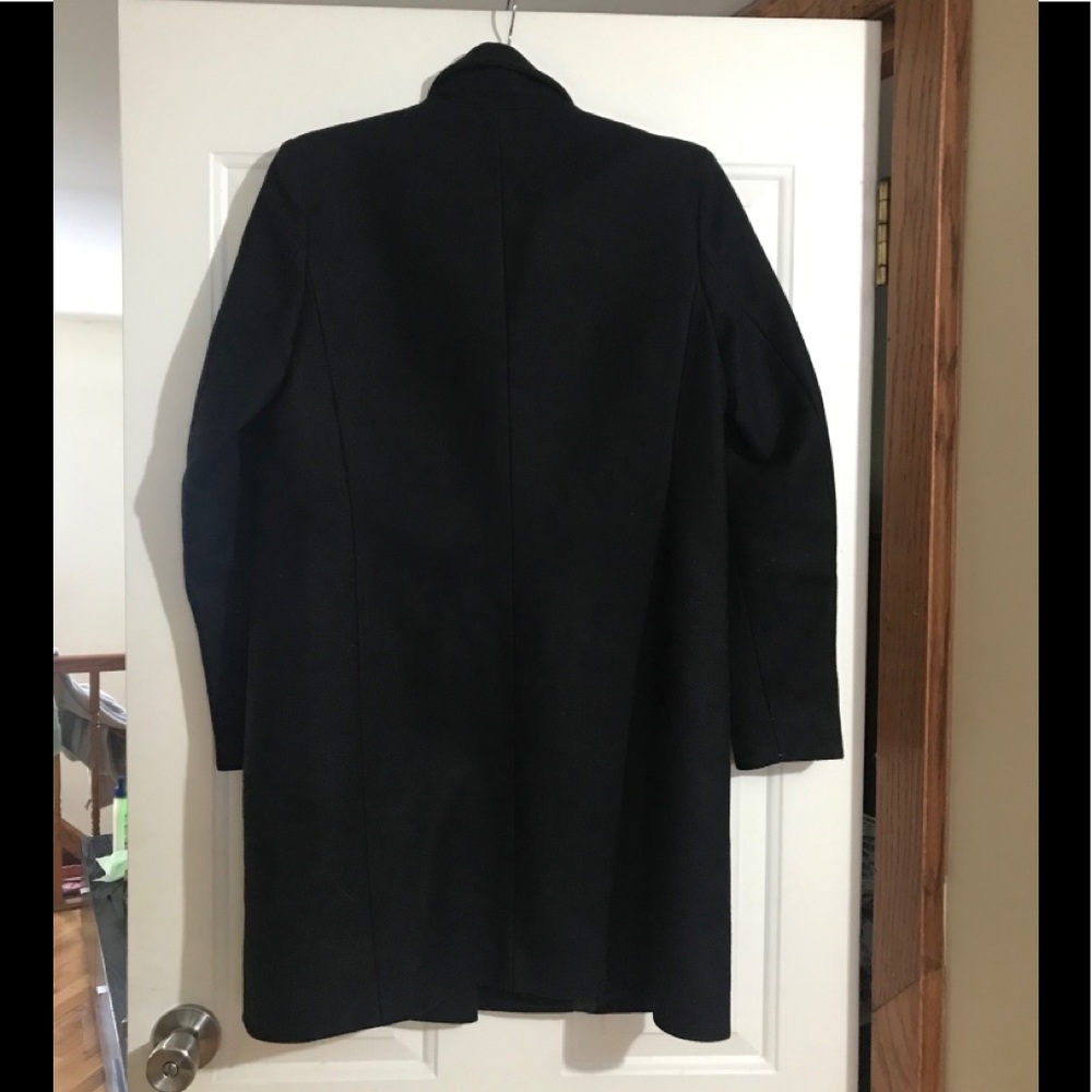 Maje Dark Blue Blazer/coat with burgundy lapel - Picture 5 of 16